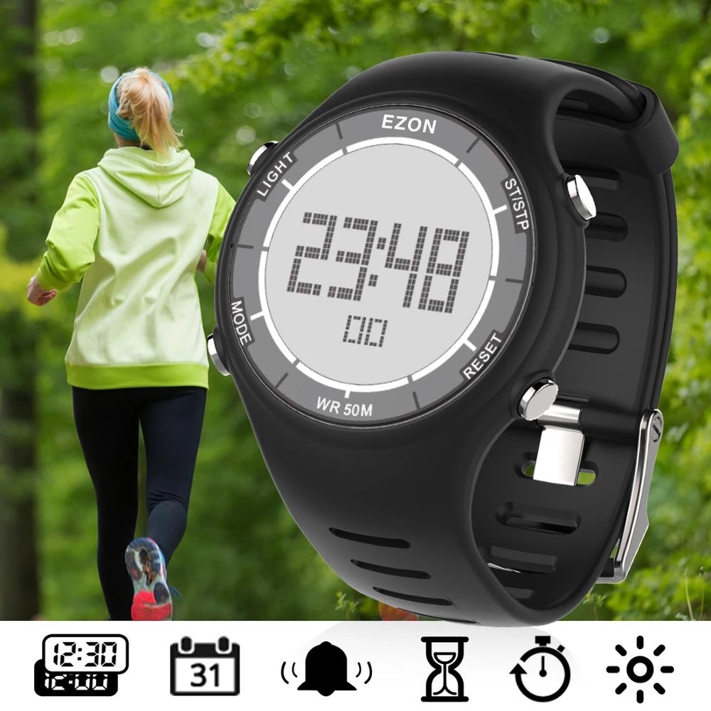 Outdoor Sport Lights - EZON nueva moda mujer reloj deportivo