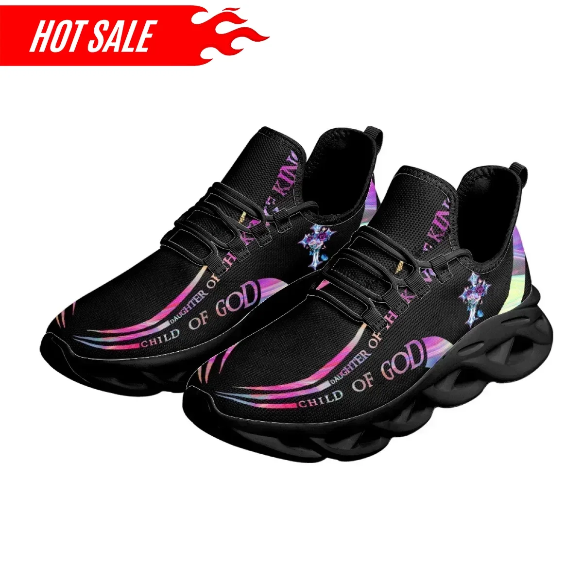 Outdoor Sport Lights - Zapatillas deportivas transpirables con estampado de
