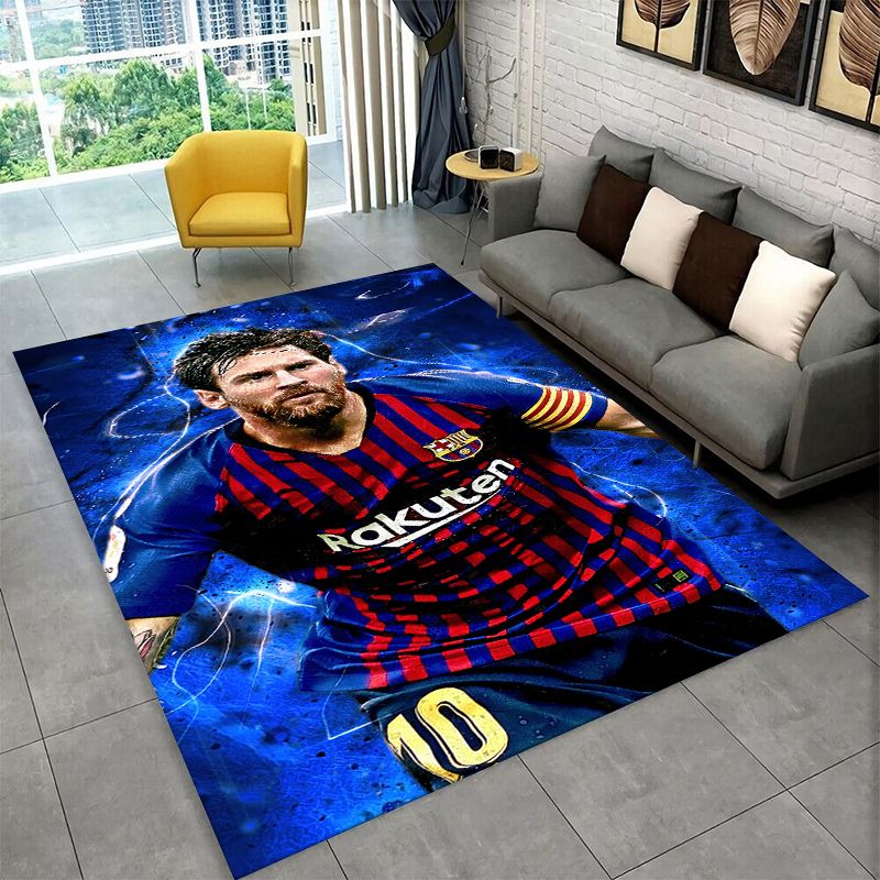 Outdoor Sport Area - Alfombra Antideslizante con Diseño de Messi