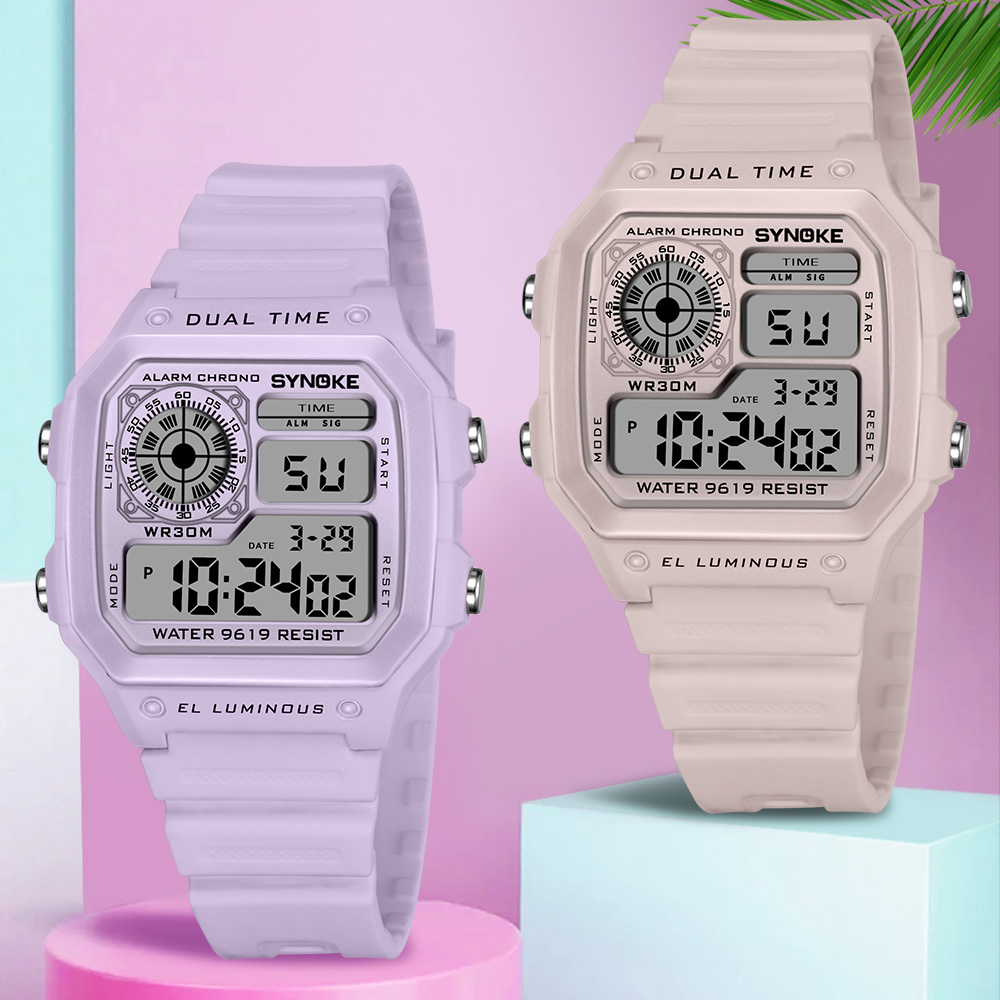 Outdoor Sport Lights - Relojes digitales SYNOKE, reloj de pulsera