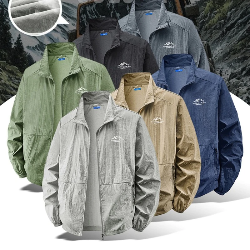 Outdoor Sport Clothing Brands - Chaqueta Ligera para Hombre, Transpirable, Protección