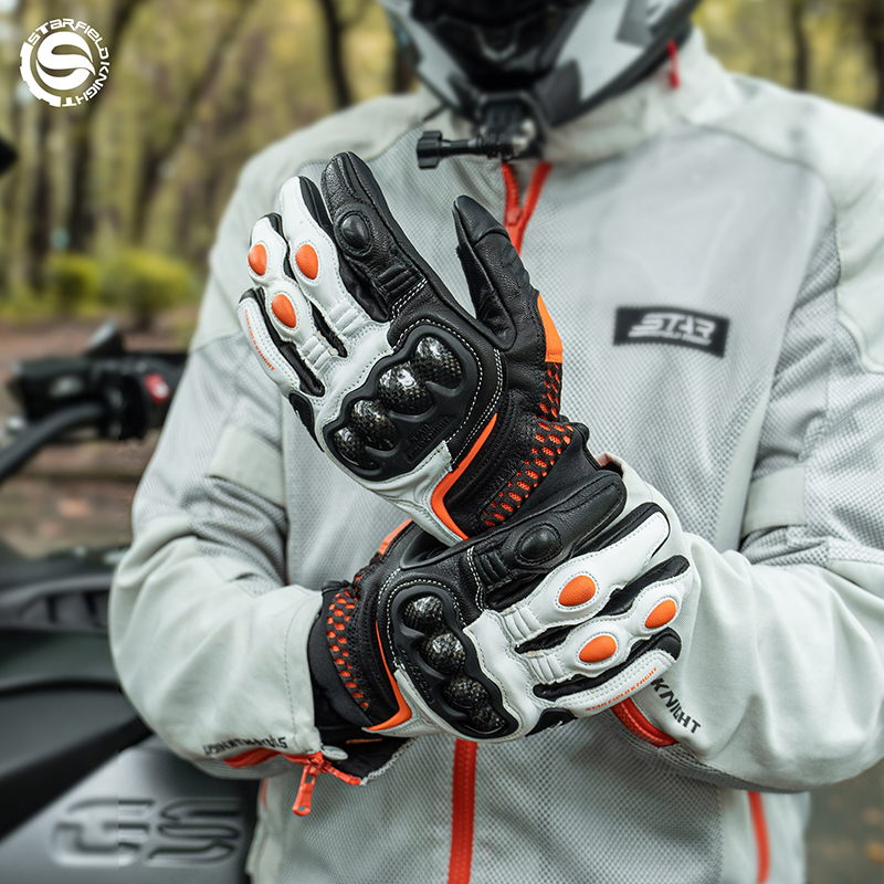 SFK Guantes de moto naranjas P - Horse Riding Glove reseña y precio