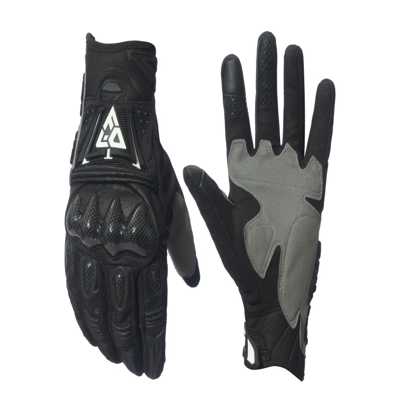 Fibra de carbono y cuero PU mo - Horse Riding Glove reseña y precio