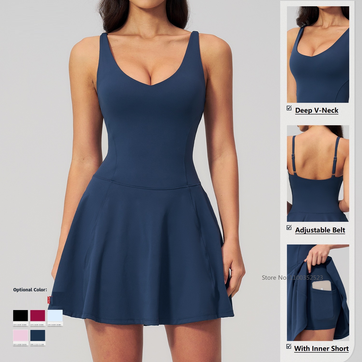 Vestido Deportivo sin Mangas d - Outdoor Sport Dress reseña y precio